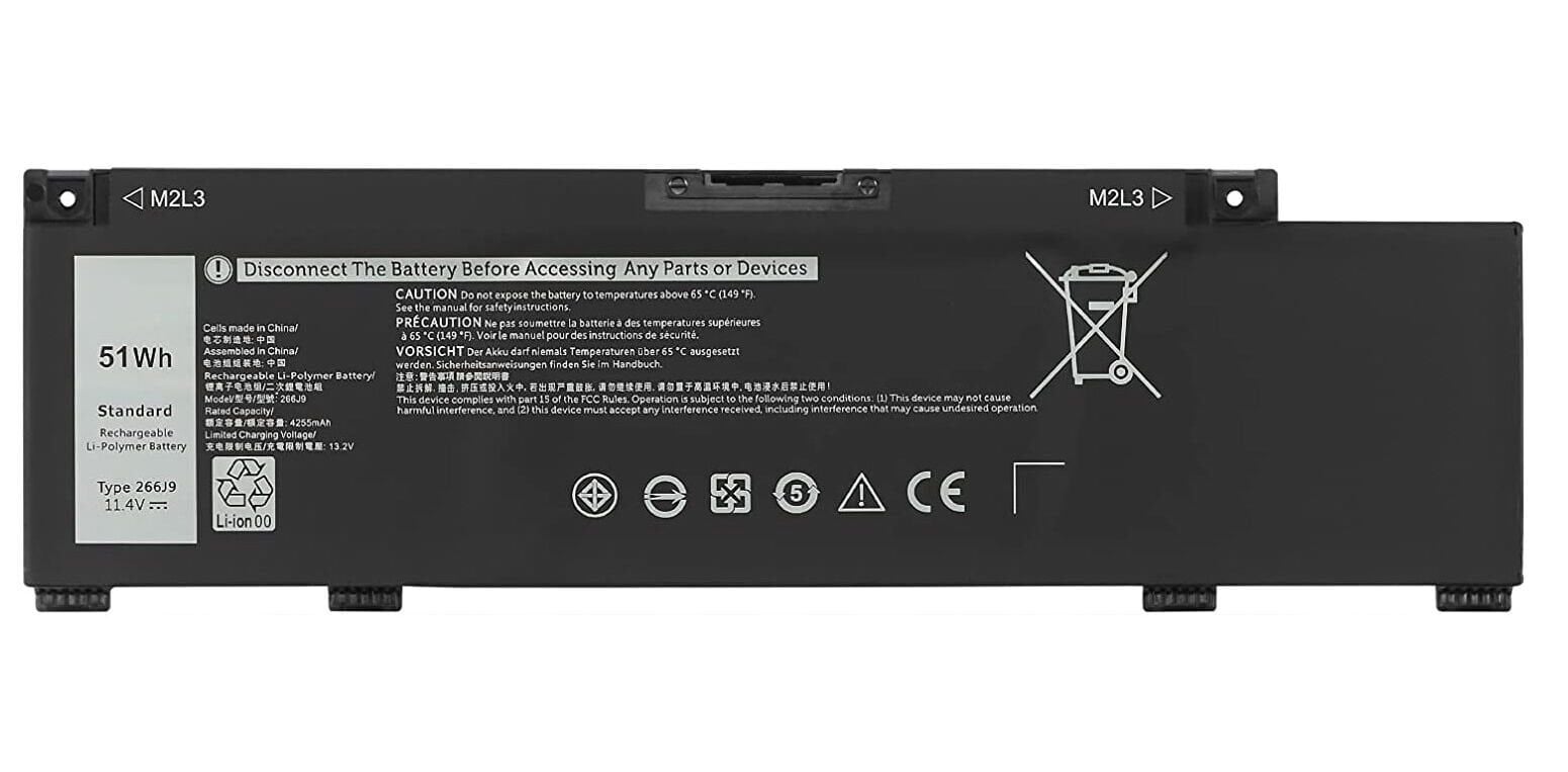 Dell Muadil A+++ 266j9 G3 15 3500 3590, G5 5500 5505 P89F P89f002 PN1VN Jjrrd 72wgv M4GWP Jjrrd Mv07r W5w19 Batarya Pil