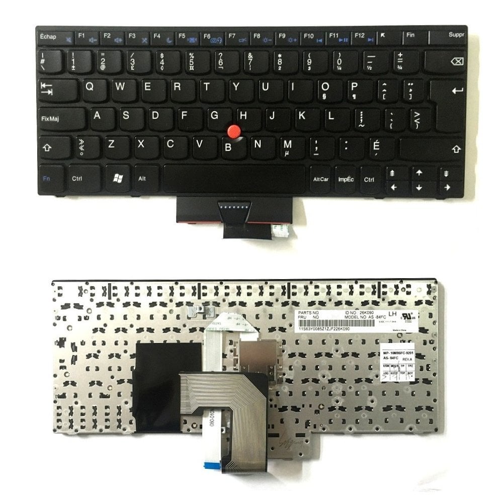 Orijinal Lenovo ThinkPad X130E Type 0622 Fransızca Klavye Tuş Takımı 04Y0002