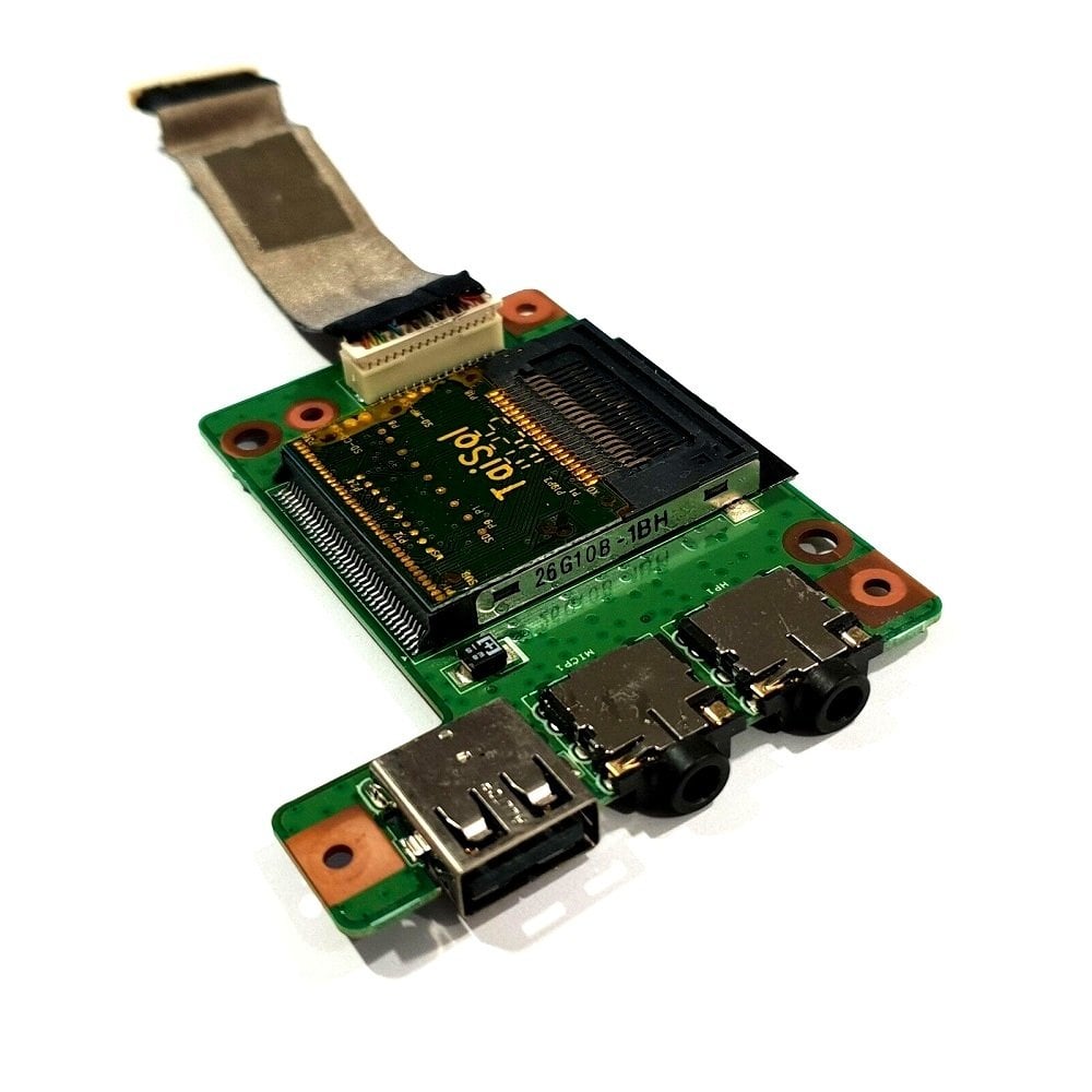 Lenovo Orijinal 55.4JW03.001 55.4JW03.001G Notebook Audio Jack SD Kart USB Port Board