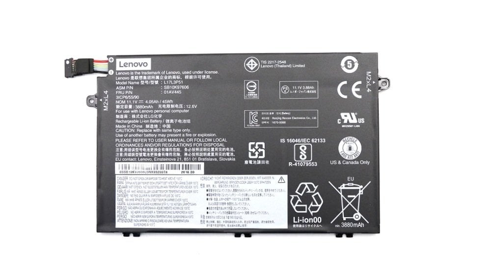 Orijinal Lenovo 5B10W13887 5B10W13888 5B10W13890 Notebook Batarya Laptop Pil