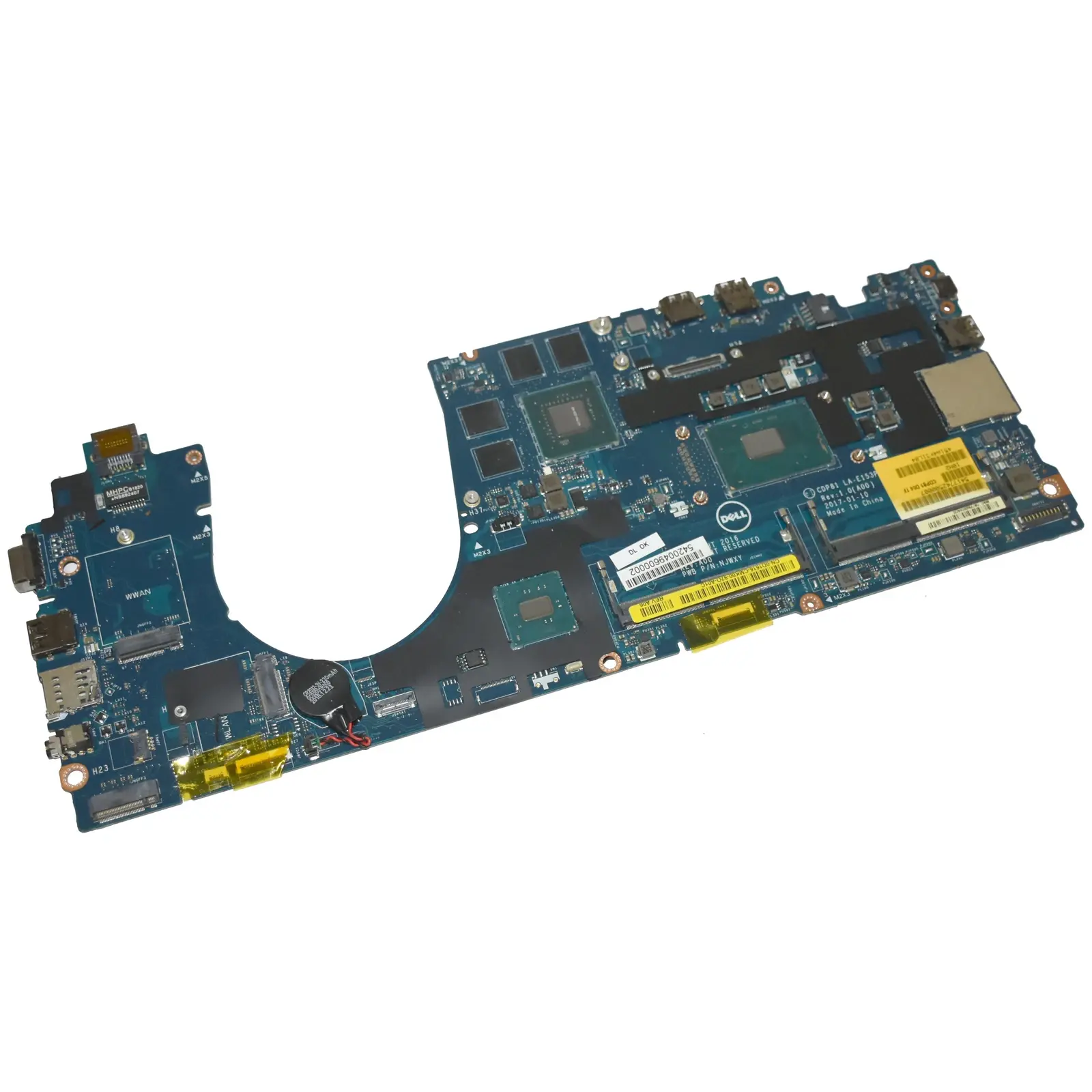 Dell Precision 3520 i7-7700HQ LA-E153P Laptop Anakart