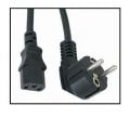Notebook Yazıcı Ac Adaptörler İçin 3 Çıkışlı Topraklı Power Kablosu