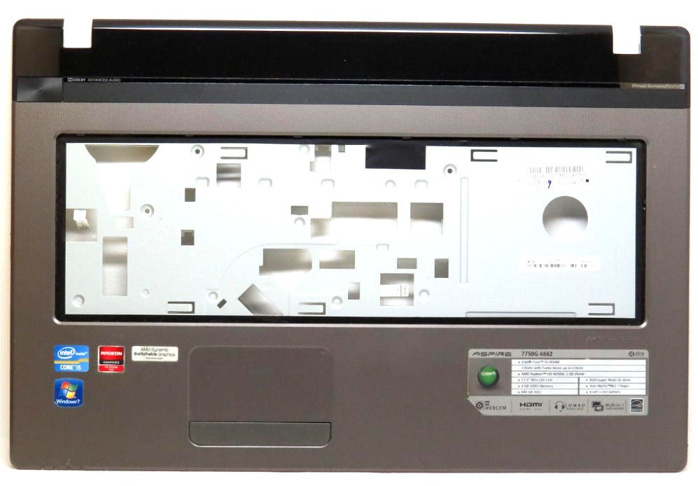 Acer Aspire 7750 7750Z 7750G Notebook Klavye Kasa Üst Kasa AP0HO000301 FA0HO000501