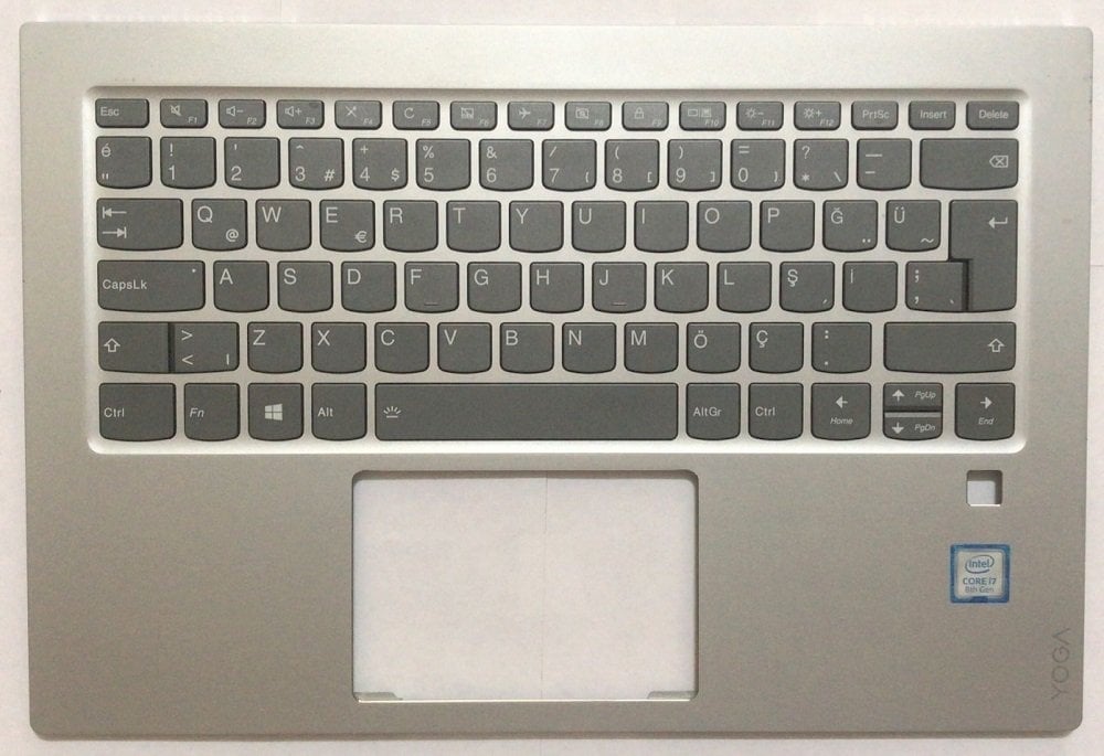 Lenovo Orijinal Flex Pro-13IKB 81TF Notebook Türkçe Ledli Klavye Dahil Üst Kasa