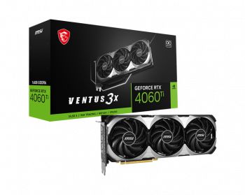 MSI GEFORCE RTX 4060 TI VENTUS 3X 16GB GDDR6 HDMI DP 128BIT