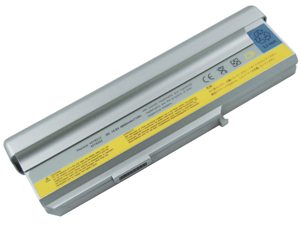 Lenovo 3000 C200, N100, N200 (15.4) Notebook Bataryası - 9 Cell Laptop Pil