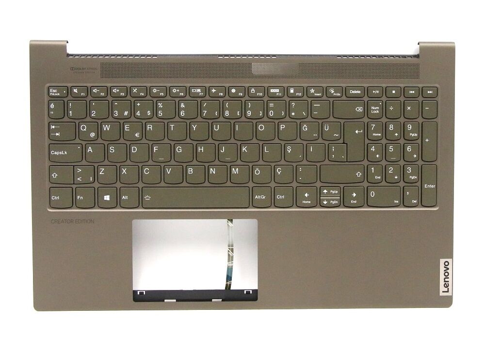 Lenovo Orijinal Yoga Creator 7-15IMH05 82DS Notebook Ledli Klavye Dahil Üst Kasa