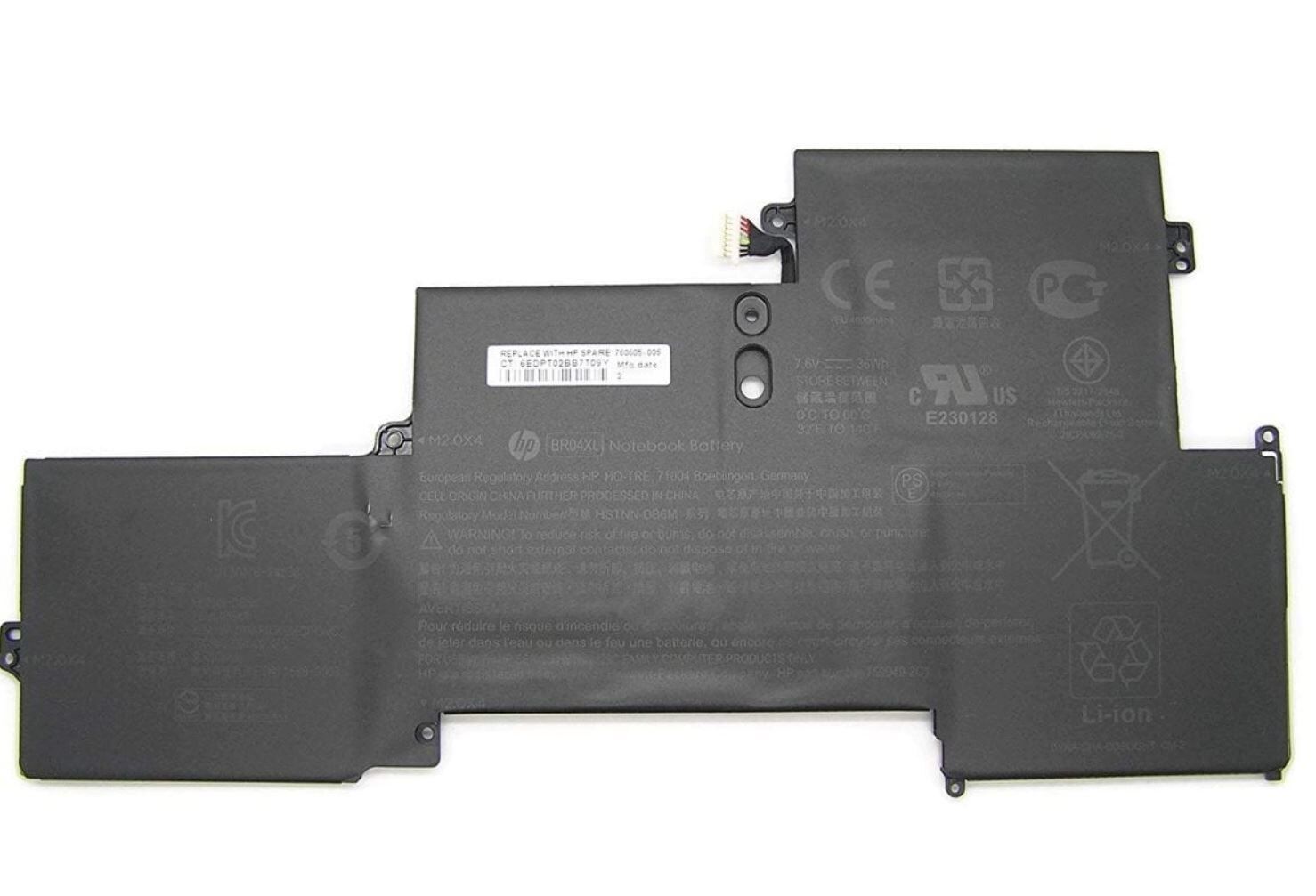 Hp elitebook folio  1020 G1, 1030 G1 br04xl hstnn-I26C, hstnn-I28C hstnn-Db6M, hstnn-Db7H 759949-2b1, 759949-2C1, 760605-005 bO04xl 826004-2C1, 826038-005 batarya hp pil