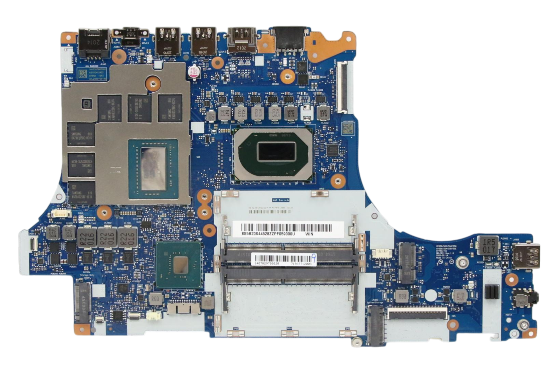 Lenovo Legion 5-15IMH05 81Y6 i7-10750H 1660TI NM-C911 Laptop Anakart