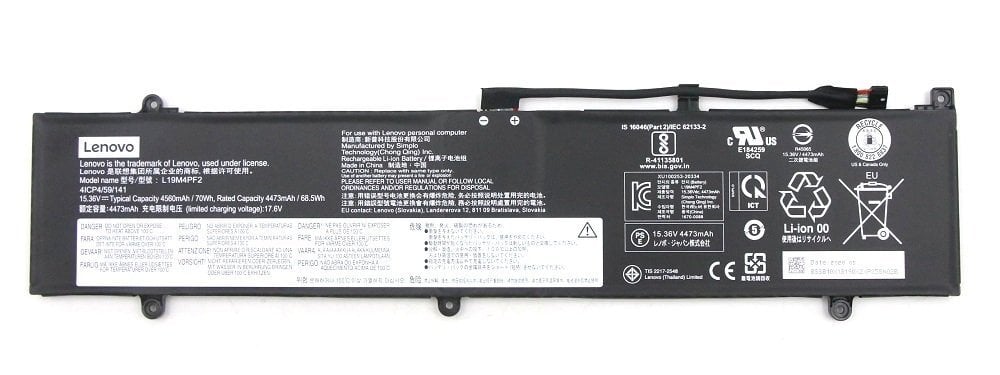 Orijinal Lenovo Yoga Slim 7-15IMH05 82AB Notebook Batarya Laptop Pil