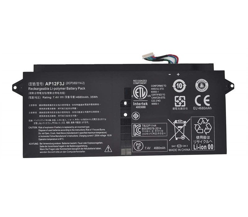 Acer Aspire S7-391 Notebook Batarya Pil AP12F3J