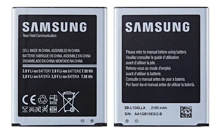 Samsung Orijinal Galaxy S3 L710 i535 3.8V 2100mAh 7.98Wh Cep Telefonu Batarya Pil