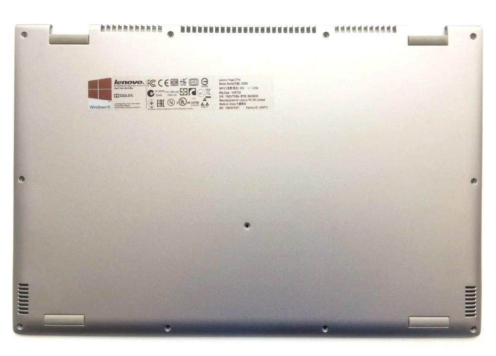 Lenovo Orijinal Yoga AM0S9000210 90204387 Notebook Alt Kasa Kapak Bottom Case