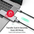 UNITEK USB-C 3.2 KABLO 1MT 10GBPS, 100W PD, 4K&60Hz (C14082ABK)