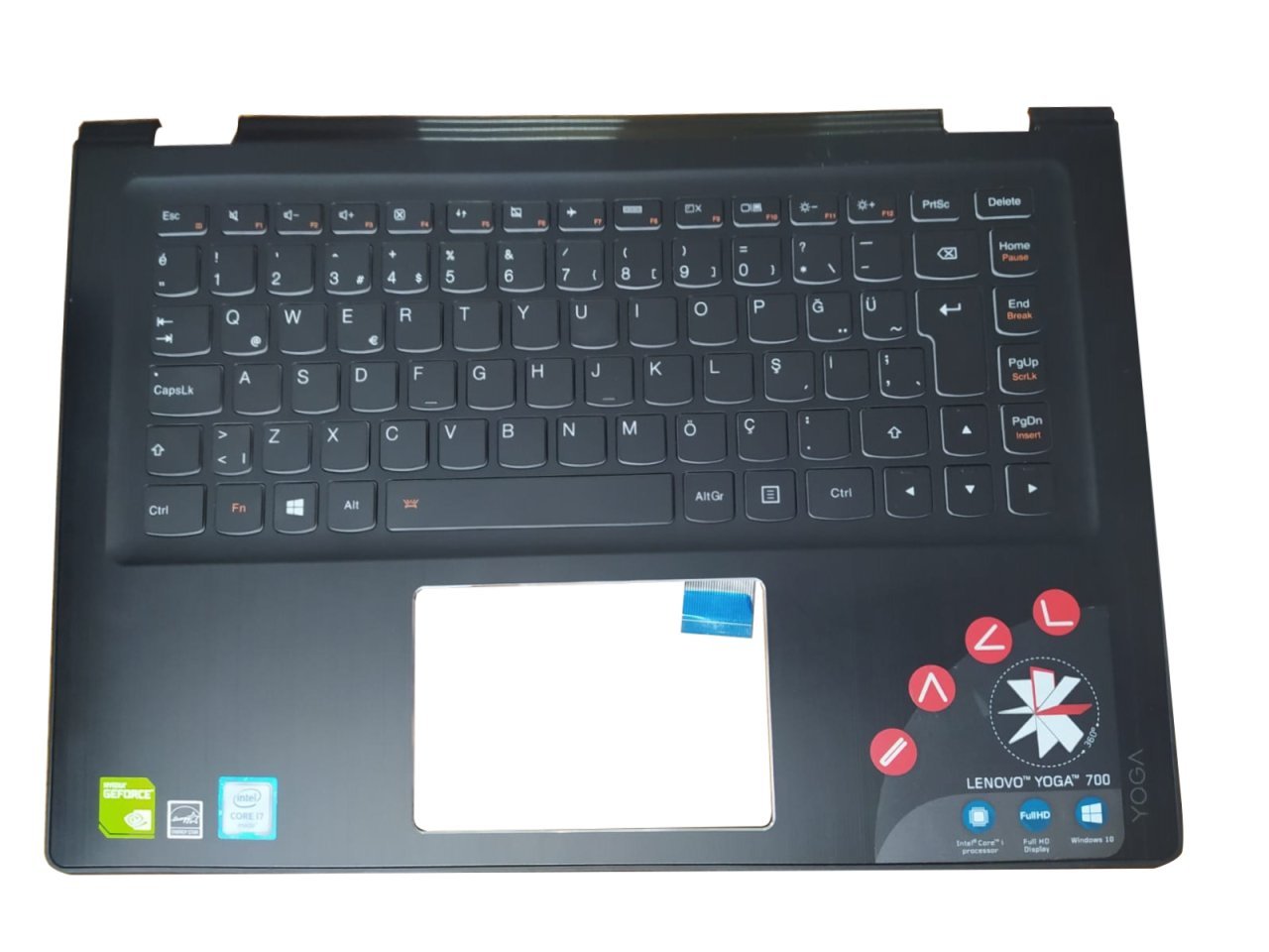 Lenovo Orijinal Yoga 3-1470 80JH 80KQ Notebook Klavye Dahil Üst Kasa AP0YC000300