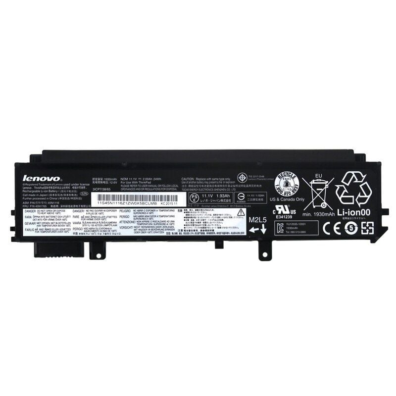 Orijinal 45N1765 45N1116 45N1117 dizüstü pil Lenovo Thinkpad X230s X240s dizüstü bilgisayar bataryası