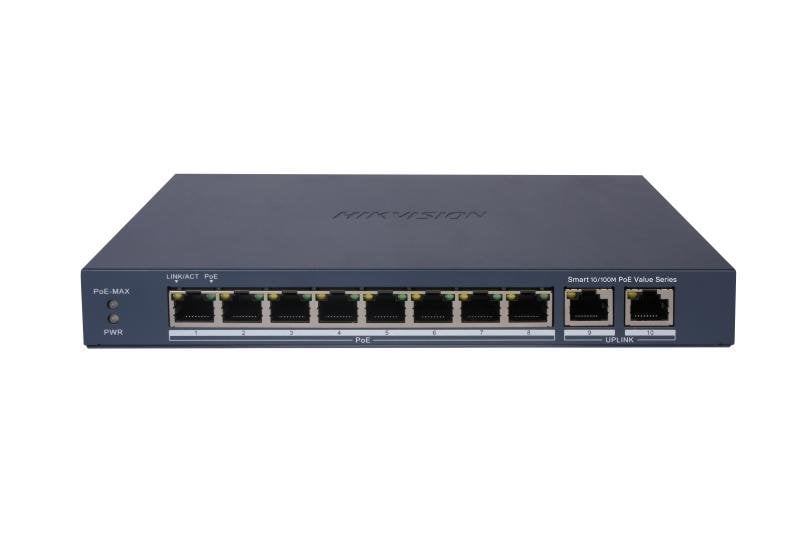 HIKVISION DS-3E1310P-EI/M 8XFE+2GE 60W POE SWITCH