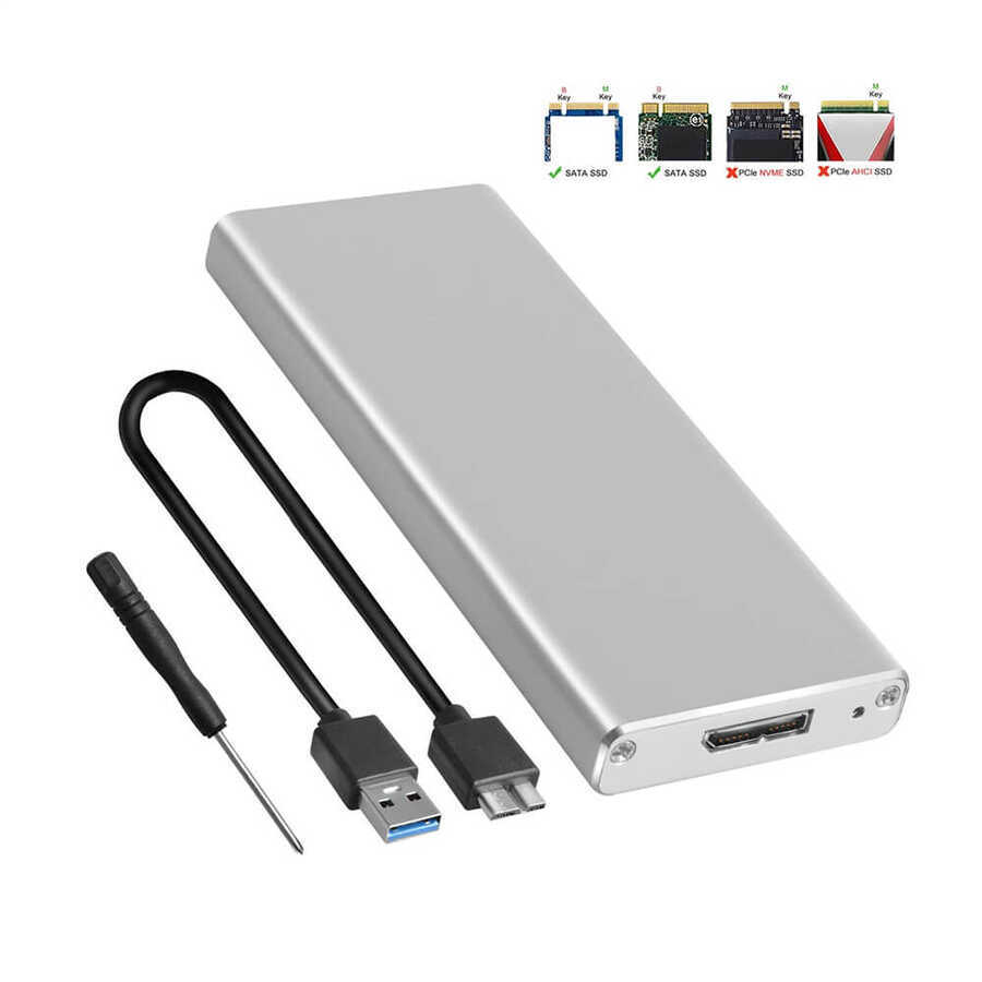 USB 3.0 M2 NGFF SSD SATA Muahafaza Kutu Adaptörü - LNG/M.2NGFFSSD