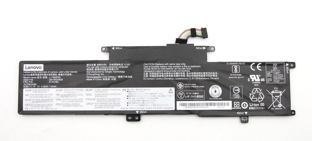 Orijinal Lenovo Thinkpad L380 L390 Notebook Batarya Laptop Pili 01AV483
