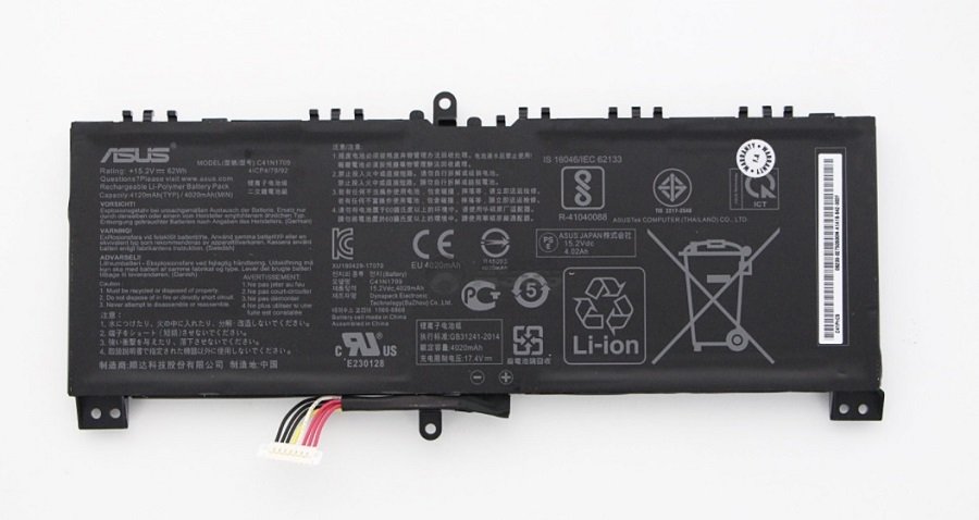 Orijinal Asus Republic Of Gamers GL503 GL503VS Batarya Pil C41N1709