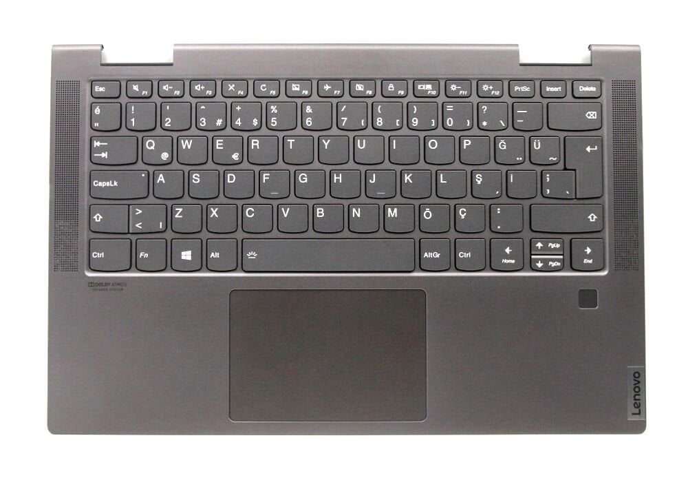 Lenovo Orijinal Yoga C740-14IML 81TC Notebook Türkçe Ledli Klavye Dahil Üst Kasa