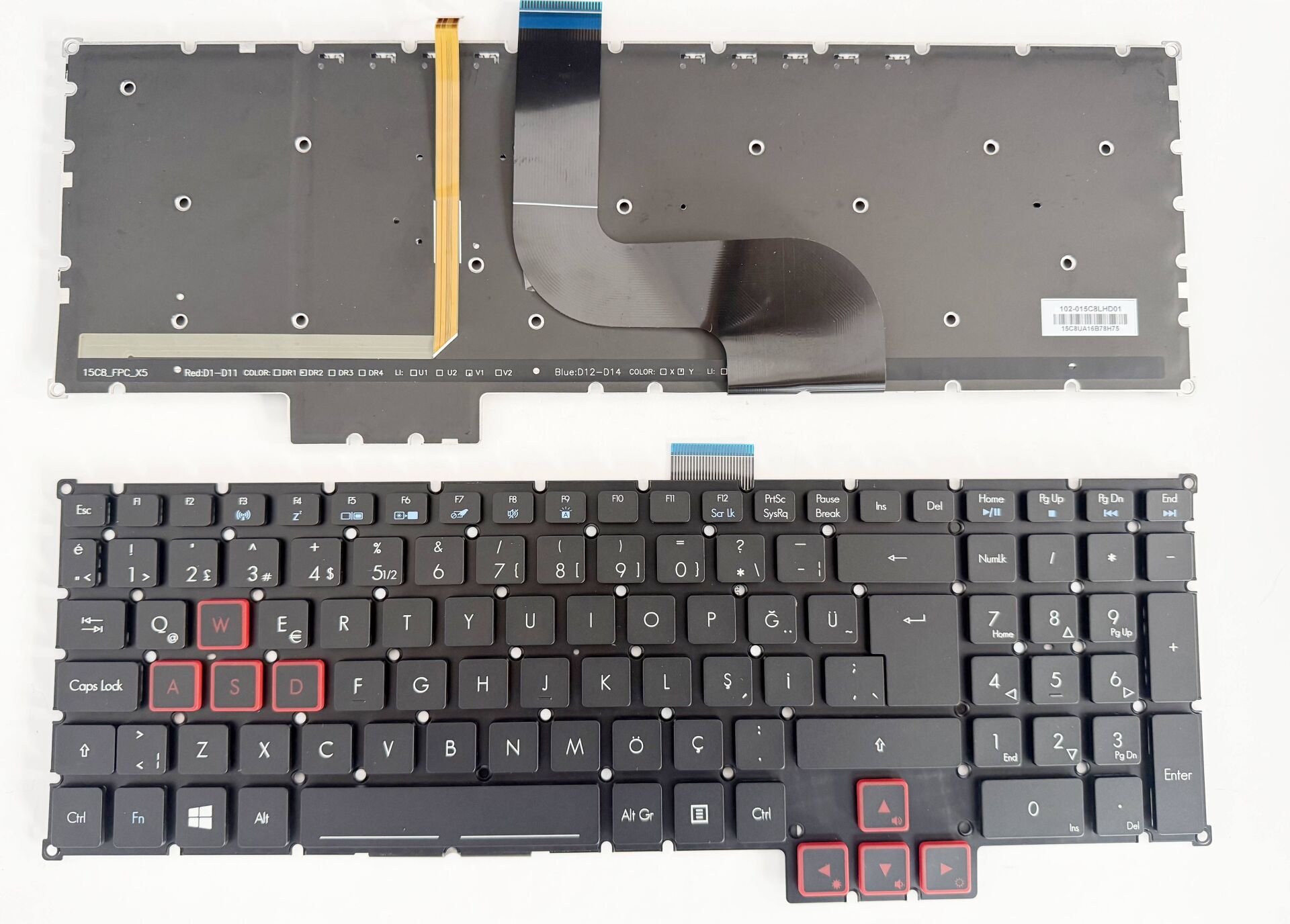 Acer Predator G9-591 G9-591g G9-591r, G9-592, G9-593, G9-791 G9-791g, G9-792, G9-793 G5-793 Klavye Işıklı Orjınal Tuş Takımı