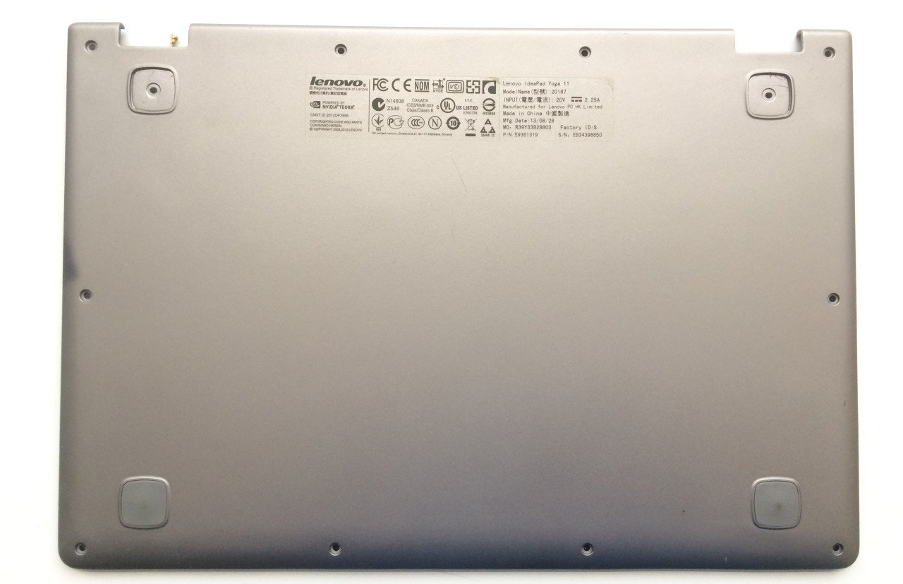 Lenovo Orijinal Yoga 11S30500145 30500145 Notebook Alt Kasa Bottom Case