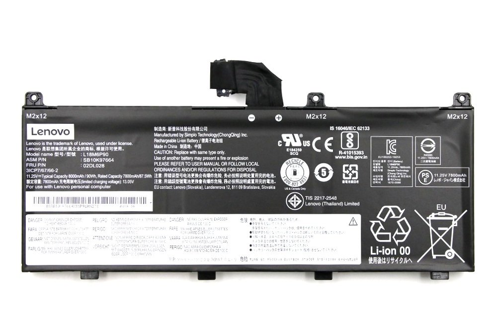 Orijinal Lenovo ThinkPad L18C6P90 02DL028 Notebook Batarya Laptop Pil
