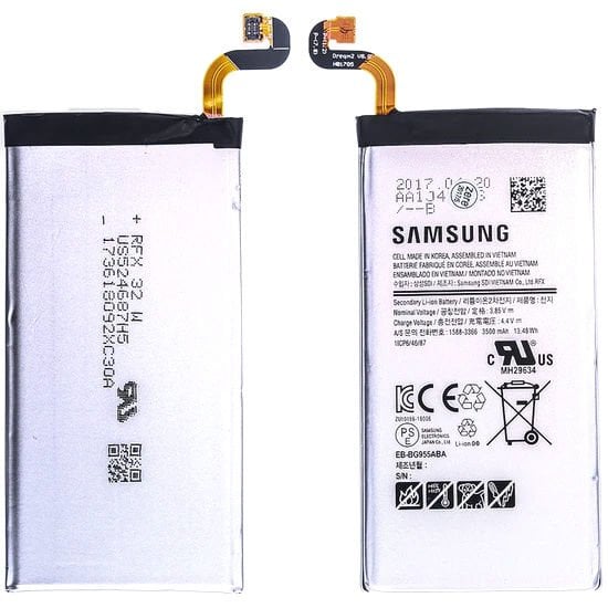 Samsung Orijinal Galaxy S8 Plus SM-G955F 4.4V 3500mAh 13.48Wh Cep Telefonu Batarya Pil