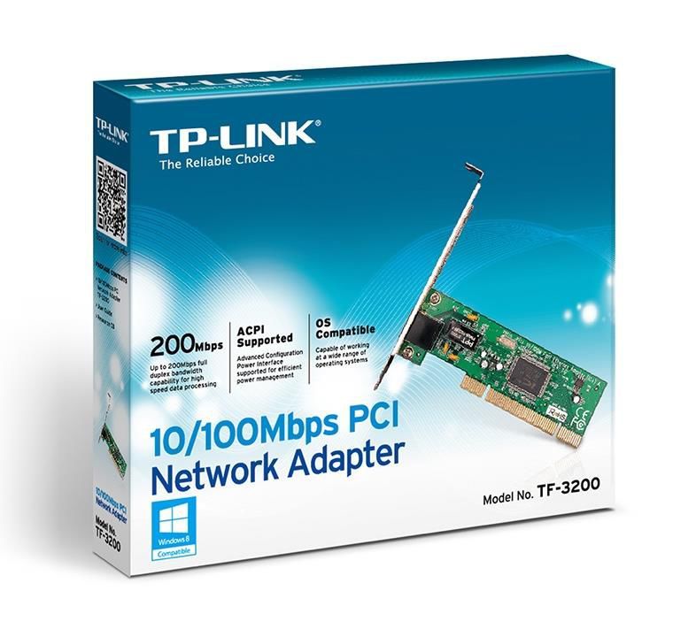 Orijinal TP-LINK TF-3200 10/100Mbps PCI Ethernet Card Network Adaptör