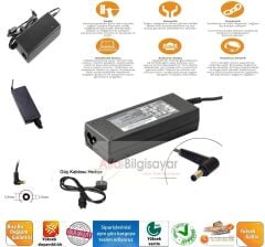 Toshiba Asus Casper Beko Arçelik Crea Datron  Muadil A+++ 19V-4.74A, 5.5.2.5 90W Notebook Adaptörü, Laptop Adaptörü