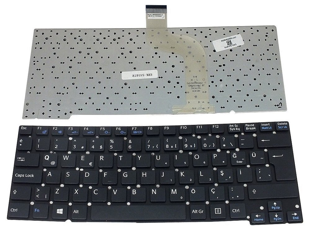 Orijinal Sony Vaio SVT13 SVT131 Serisi Notebook Klavye Tuş Takımı HMB8809NWA