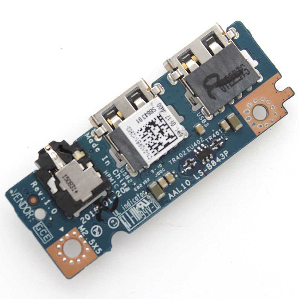 Dell inspiron 15 5000 5458 5558 5555 5758 5559 Audio Jack USB Port Board LS-B843P CN-010R81