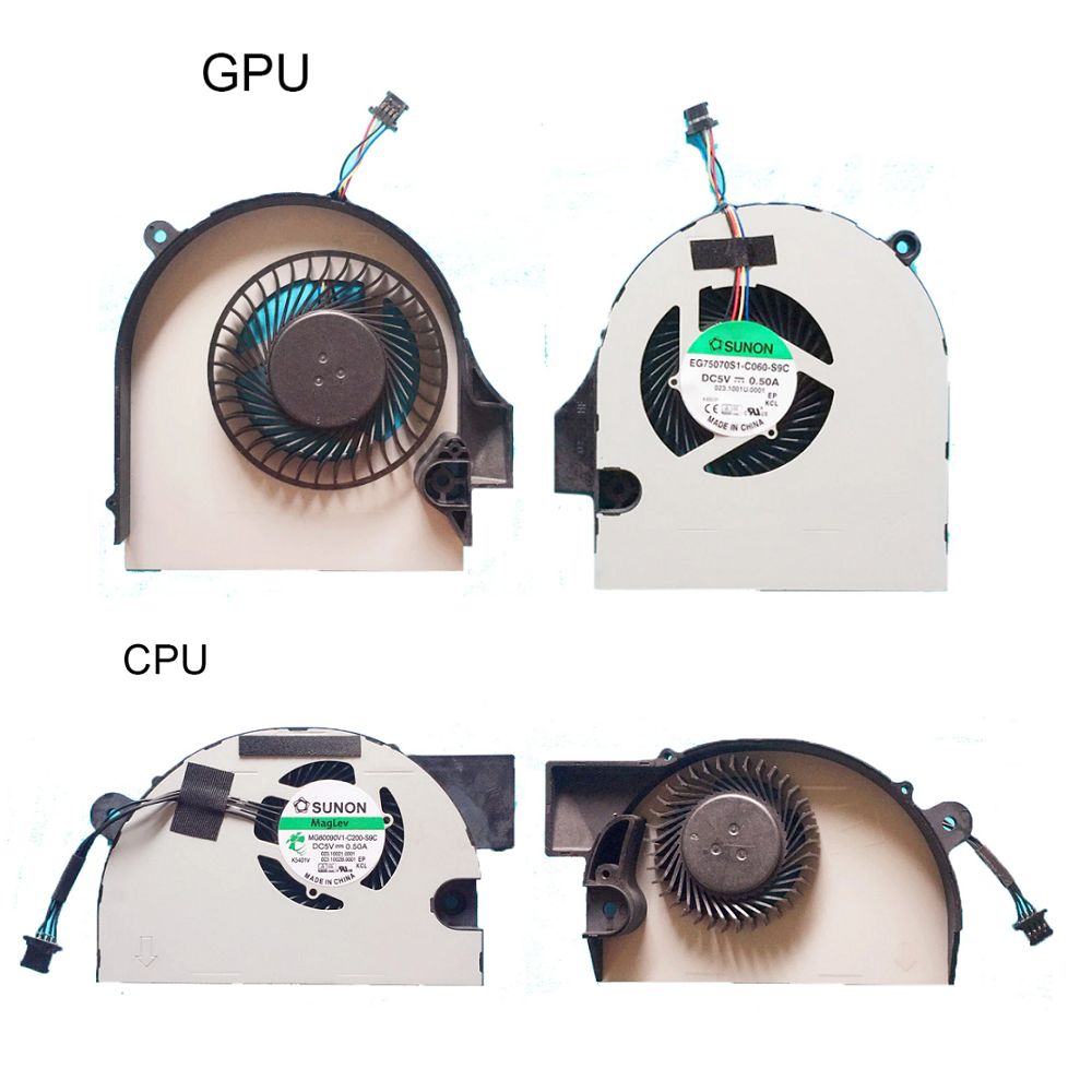 Orijinal Acer EG75070S1-C060-S9C MG60090V1-C200-S9C CPU GPU Sogutucu Çift L+R Fan