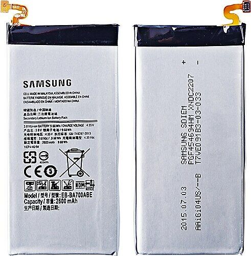 Samsung Orijinal Galaxy A7 SM-A700L 4.35V 2600mAh 10.26Wh Cep Telefonu Batarya Pil