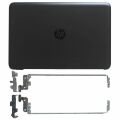 HP Siyah Renk TPN-C125 TPN-C126 hq tre 71025 250 G4, 250 G5, 255 G4, 255 G5, 15-ac, 15-af, 15-ay, 15-ba, 15-be, 15-bd, 15-bf, 15-bg, 15g-ad, Lcd Kasa Cover + bezel çerçeve + menteşe Takımı