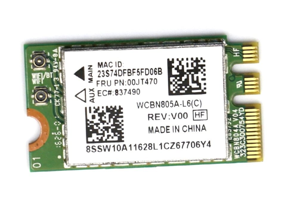 Lenovo QCNFA34AC WiFi Wireless Bağlantı Kartı 00JT470
