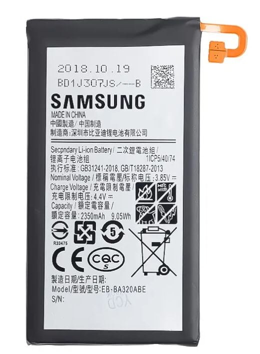 Samsung Orijinal Galaxy A320F/DS A320Y/DS 4.4V 2350mAh 9.05Wh Cep Telefonu Batarya Pil