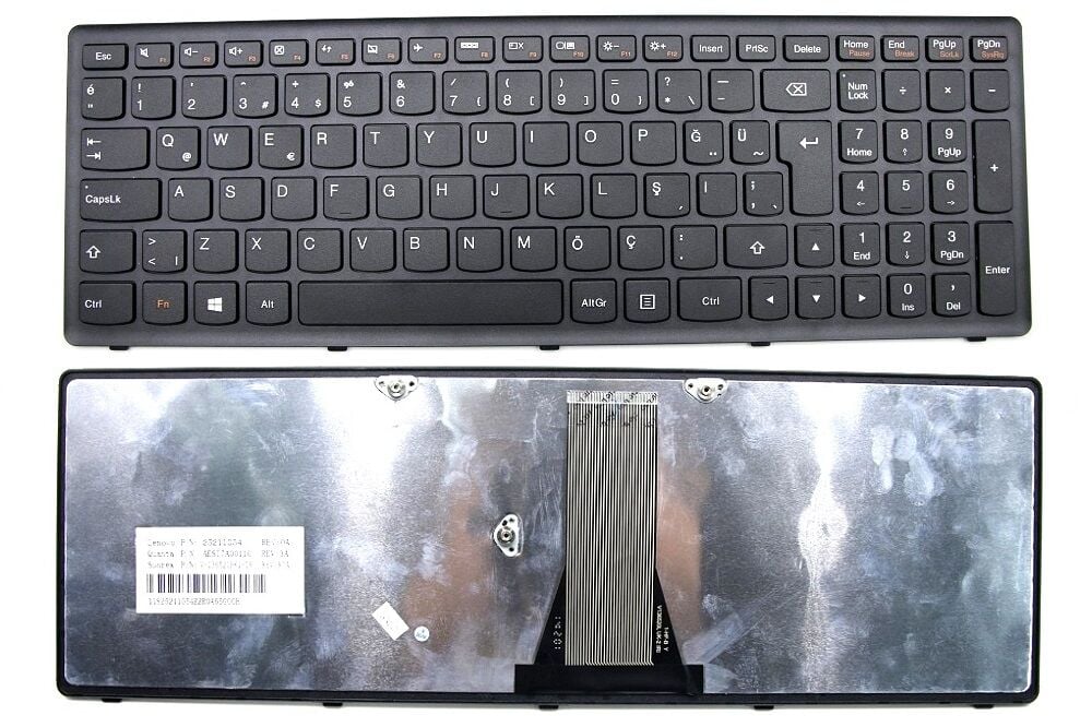 Lenovo Orijinal ideapad G505S 20245 80AD Notebook Siyah Çerçeveli Klavye Tuş Takımı
