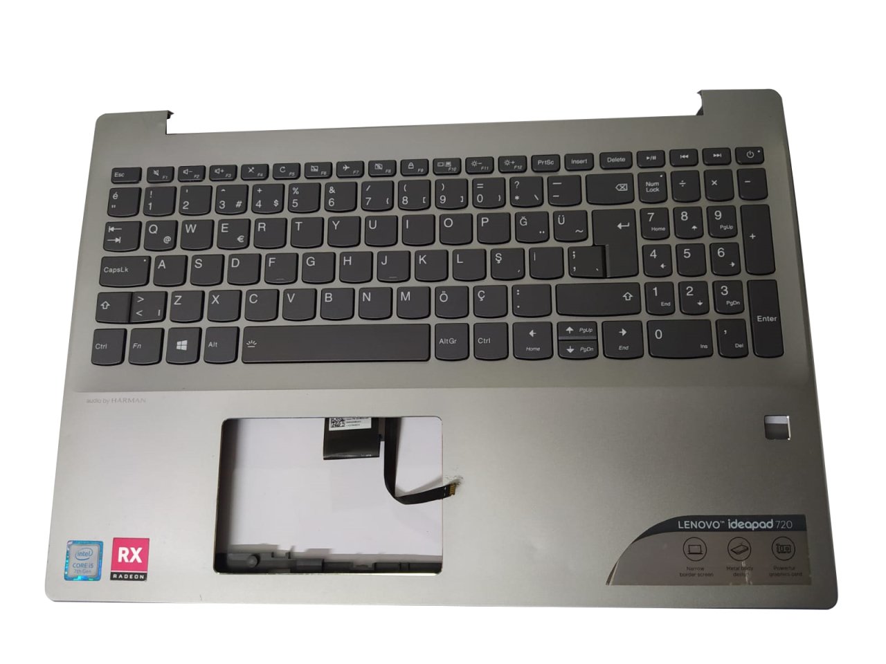 Orijinal Lenovo ideapad 720-15IKB Klavye Dahil Üst Kasa 460.0CJ0G.0001 5CB0P26278