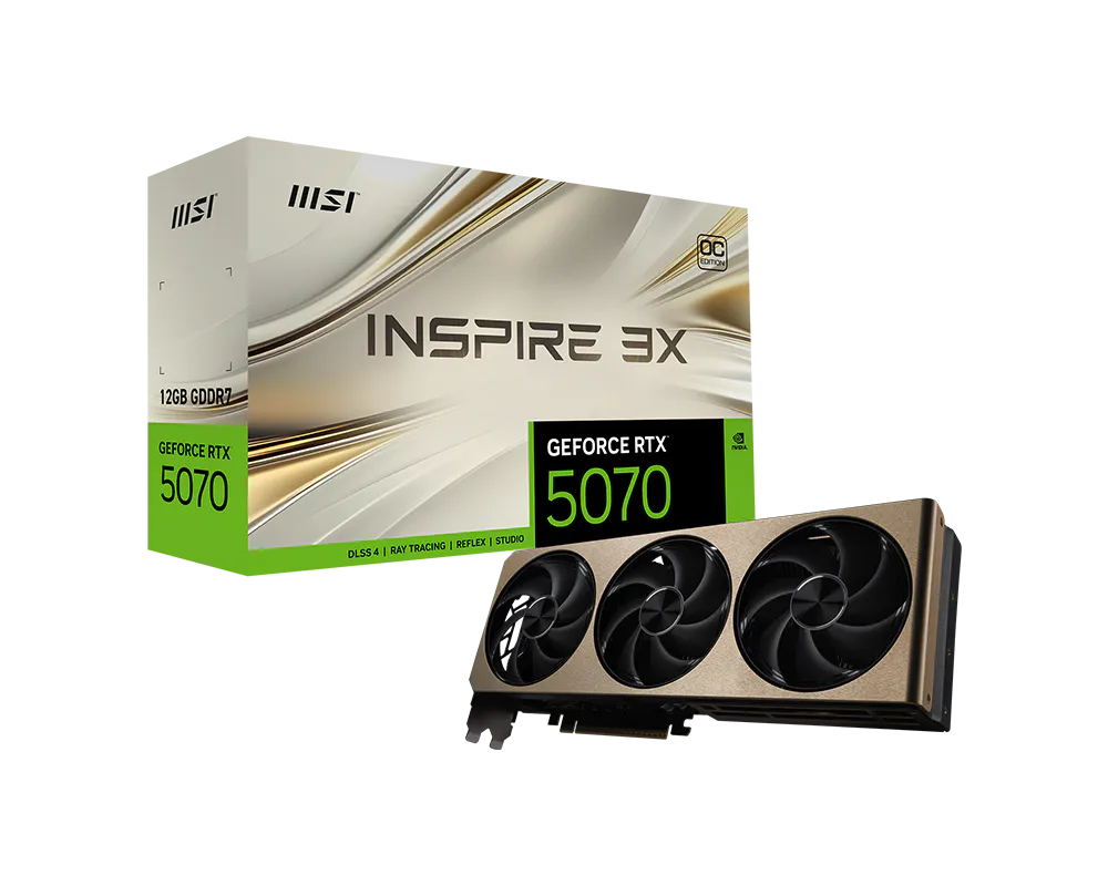 MSI GEFORCE RTX 5070 12G INSPIRE 3X OC 192BIT