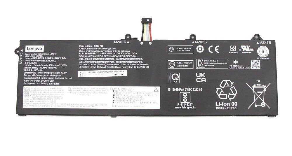 Lenovo Orijinal ThinkBook 16p G3 ARH 21EK Notebook Batarya Laptop Pil