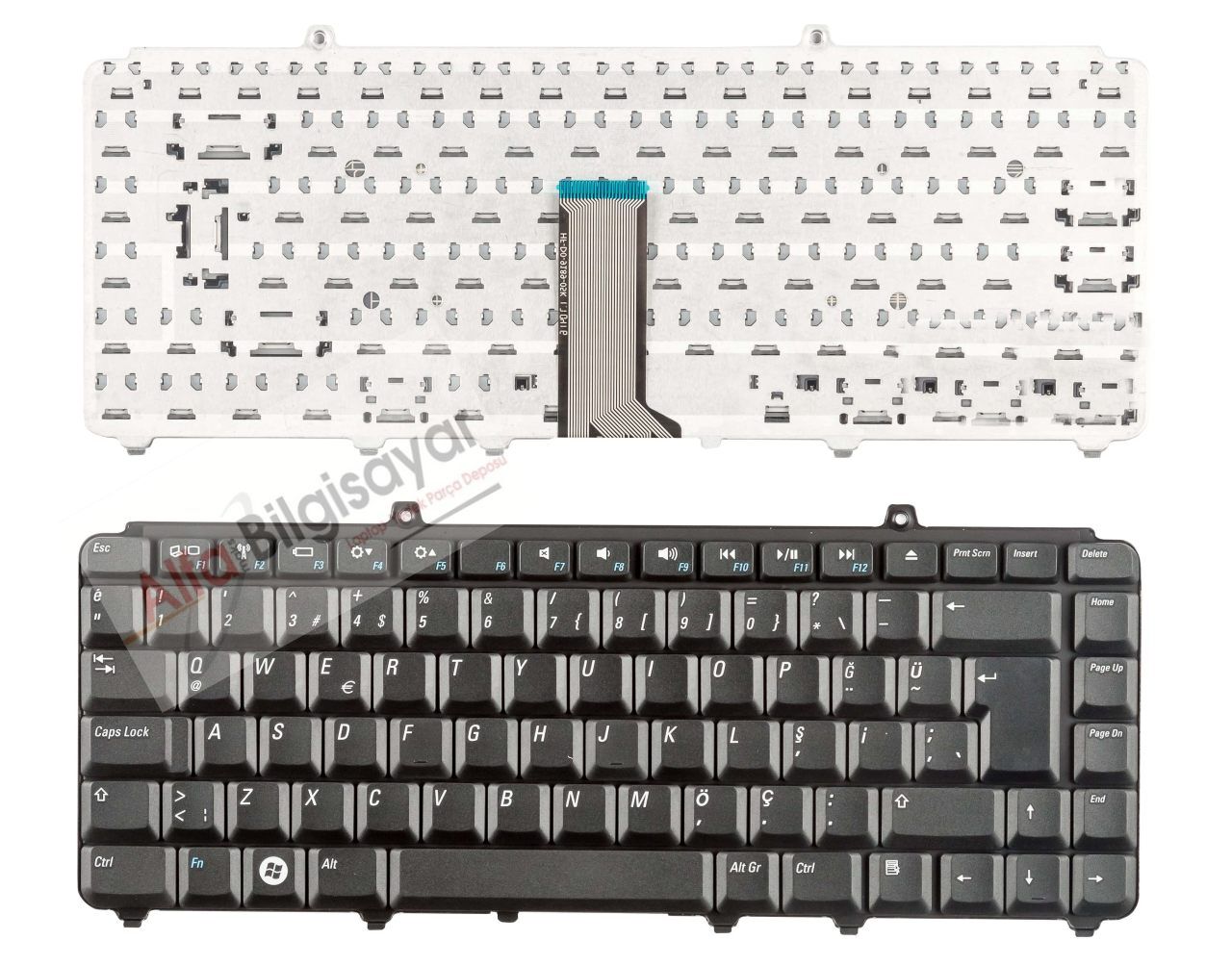 Dell Siyah Renk Inspiron PP22L, PP25L, PP26L, PP28L, PP29L, PP38L, P02F, 1318 1400 1410 1420, 1500, 1520, 1521, 1525, 1526, 1530, 1540, 1545,1545N 1546 Vostro 500 1400 1420 1500, XPS M1330 M1420 M1520 M1530 Klavye , Tuş Takımı Klavye