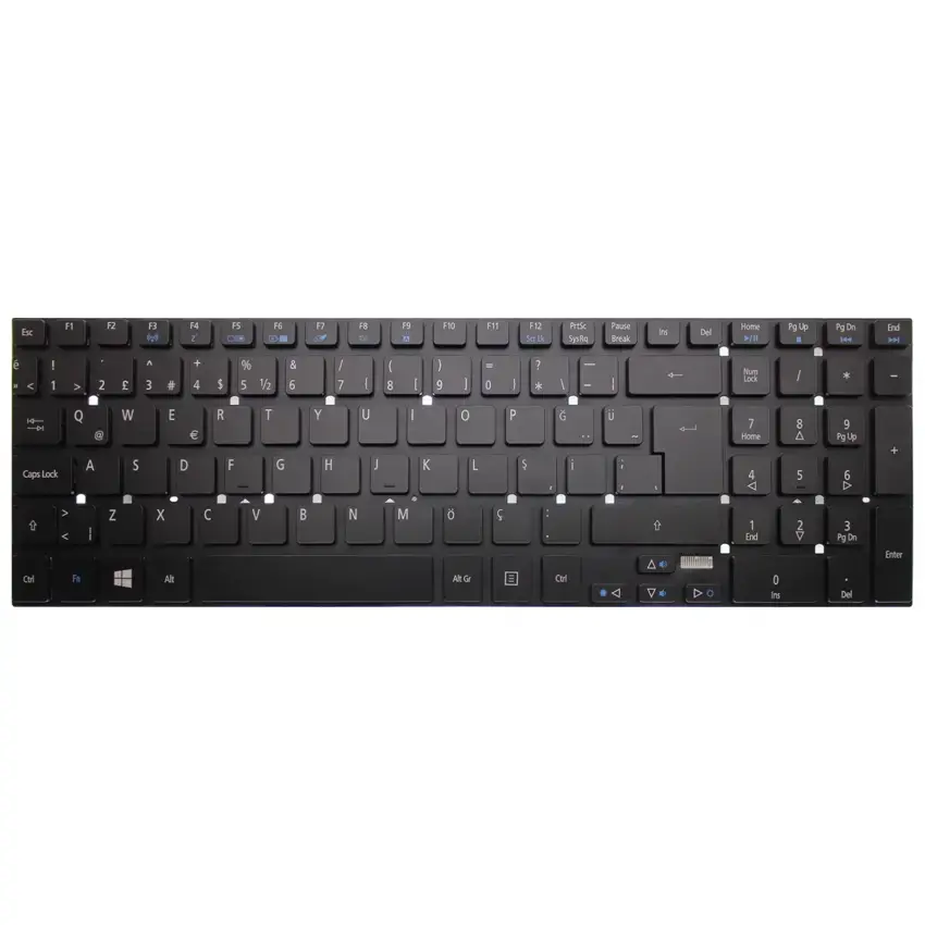 Acer Aspire V3-531 V3-531G V3-551 V3-551G V3-571 V3-571G V3-731 V3-731G V3-771 V3-771G V3-772 V3-772G V5-561 V5-561G V5-561P V5-561PG, NSK-R61BW Işıklı KLavye Tuş Takımı