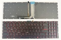 MSI GL62 GL62VR GL62M GL72 GE72 GF62 GE62 CX62 GL63 GL65 GL75, WS60 GS60 GS70 GT62 GT72 GP62 GP62VR GS63  GP72 GP73 GT73VR GS72 MS-16J9 MS-1792 MSI MS-16J1 MS-16J2 MS-16J1C MS-13J3 MS-16J9 MS-179B MS-16JB Işıklı Kırmızı Q-Türkçe Klavye