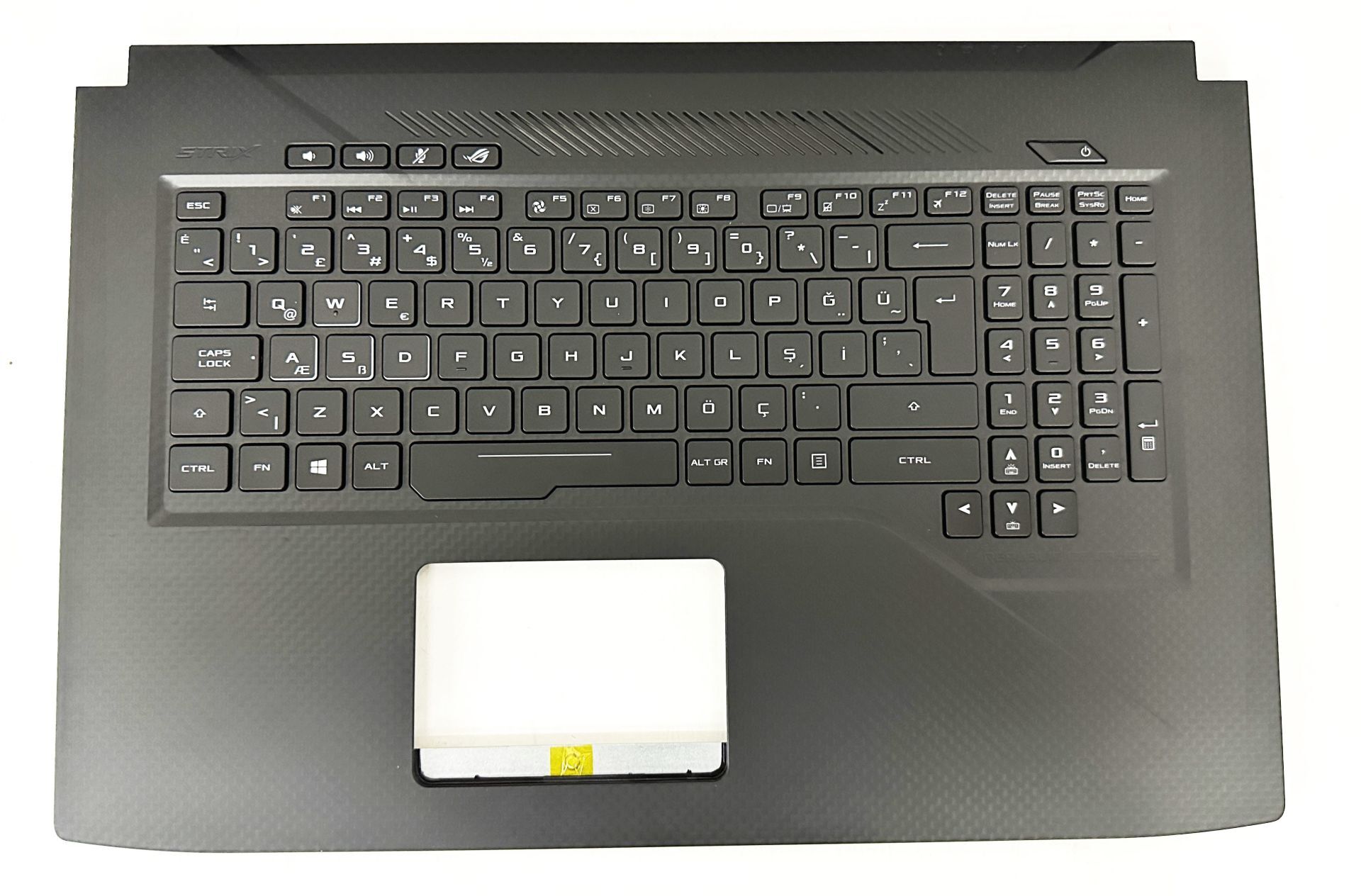 Asus Rog Strix GL703G GL703GE GL703GM GL703GS GL703V GL703VM Klavye kasalı üst kasa  Aydınlatmalı Klavye takımı