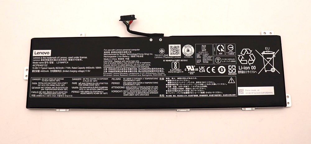 Lenovo Orijinal ideapad Gaming 3 16ARH7 82SC Notebook Batarya Laptop Pil