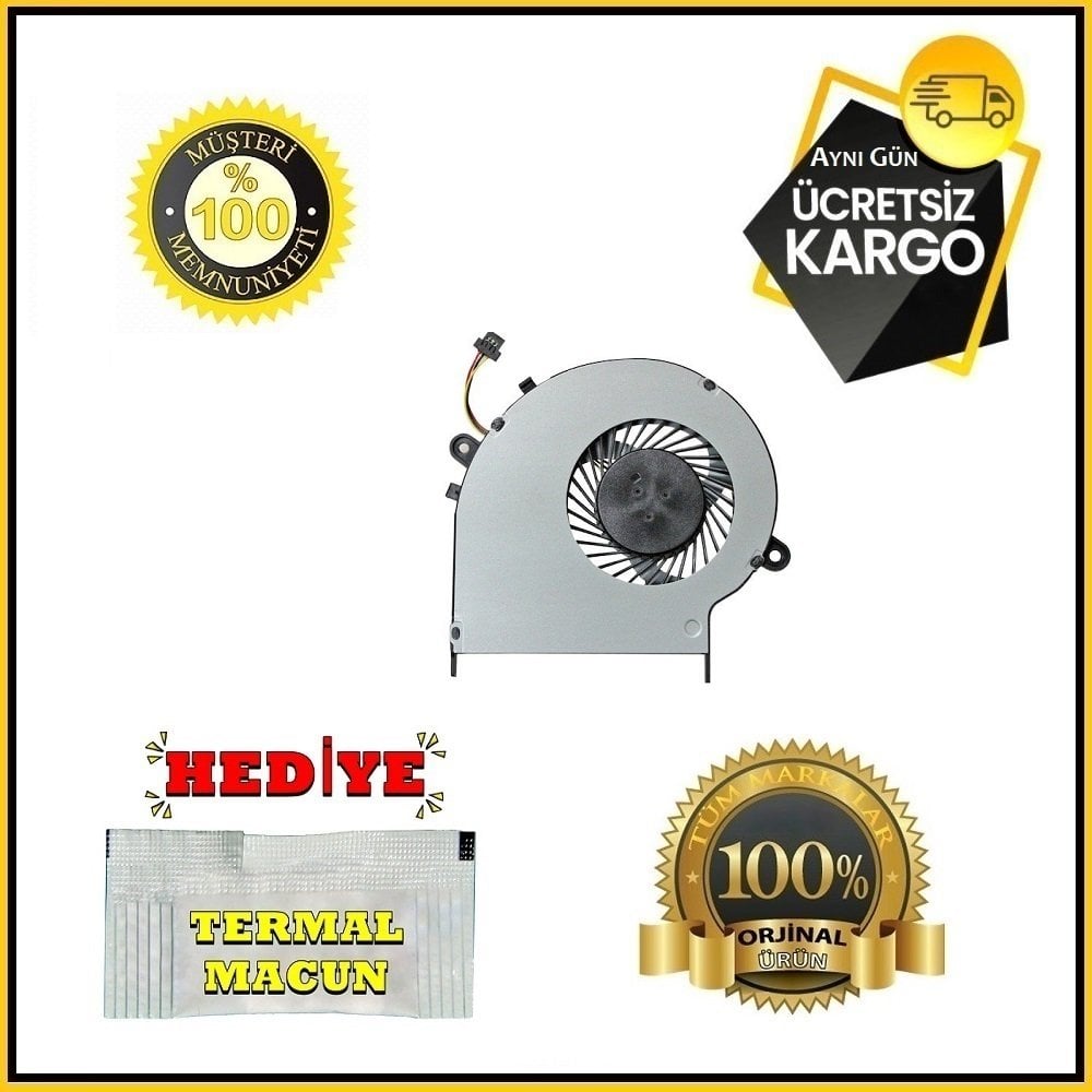Orijinal Toshiba Satellite L55D-B Soğutucu Fan 3 pin