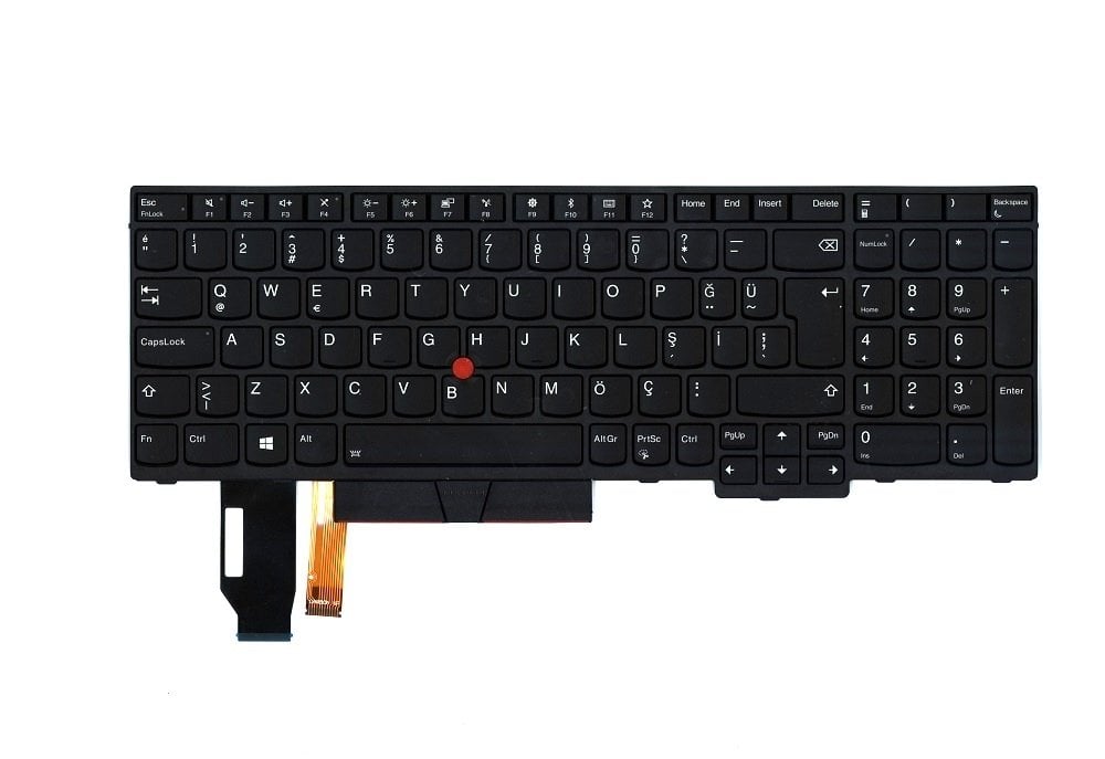 Orijinal Lenovo Thinkpad P53s P52 P72 P53 P73 Türkçe Ledli Klavye Tuş Takımı
