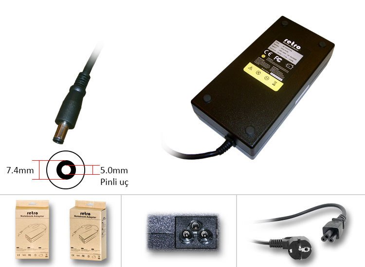 Dell 150W Pinli Uç Notebook Adaptör  Laptop Şarj Aleti